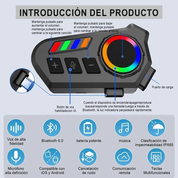 Producto - Intercomunicador para casco - 1