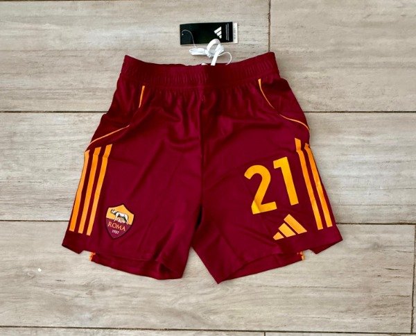 Producto - Short MATCH 2025/26 Roma Bordo con el 21