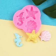 Producto - Molde de silicona caracol, estrella, caballito