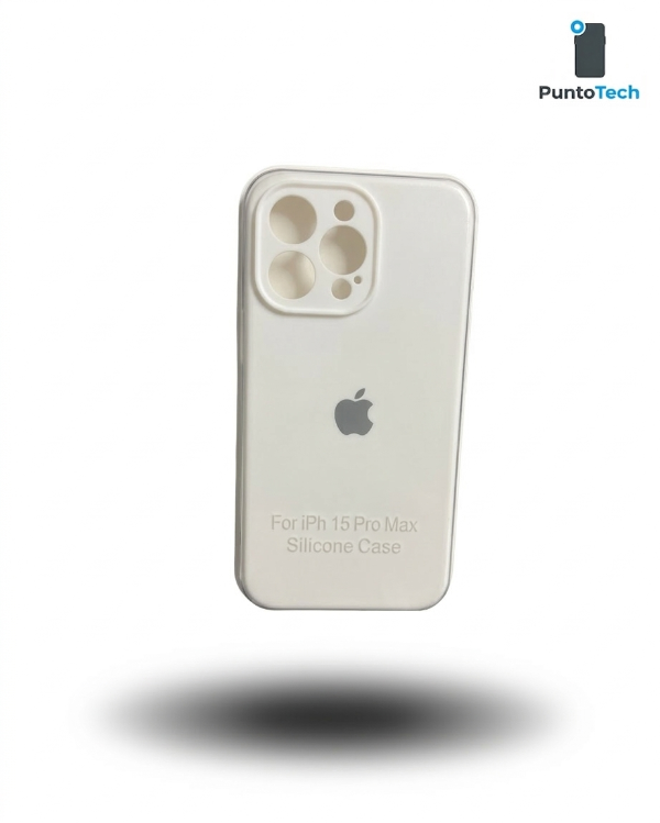 Producto - Silicon case iPhone 15 Pro Max Blanco