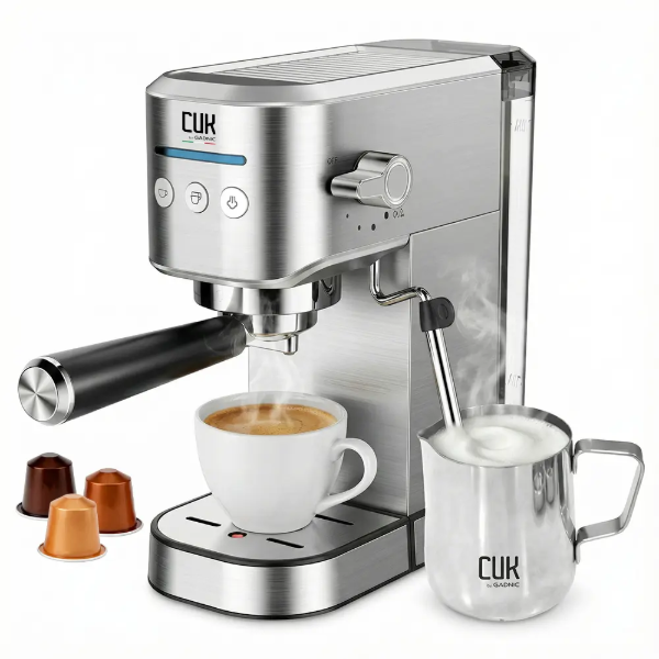 Producto - Cafetera Espresso 20 Bar 3 En 1 Cápsulas Café Molido Jarrito -Gadnic (Cafexp42) - 6