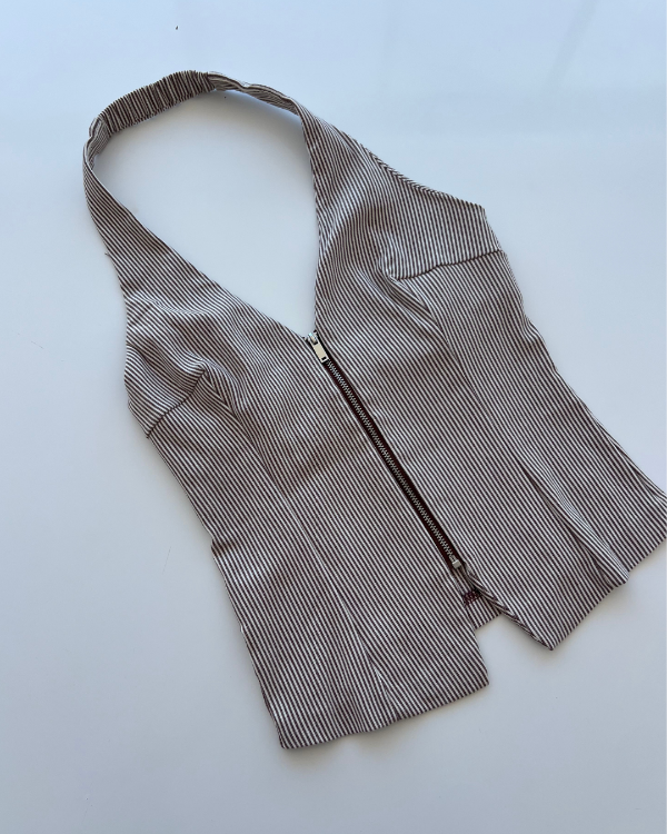 Producto - Top bengalina rayas Bershka Talle S y M