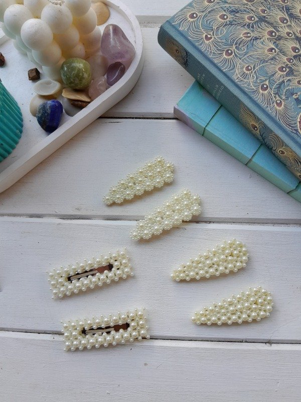 Producto - Par de hebillas perlas