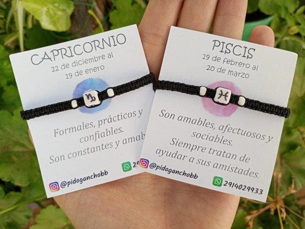 Producto - Pulsera trenzada con signo del Zodíaco
