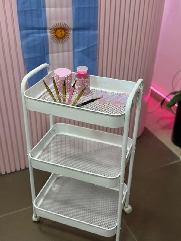 Producto - CARRITO BLANCO METAL