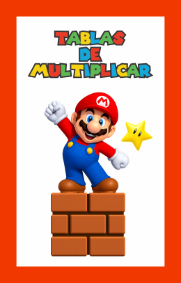 Producto - Tablas de multiplicar Super Mario Bros -  (Pack x 10 juegos)