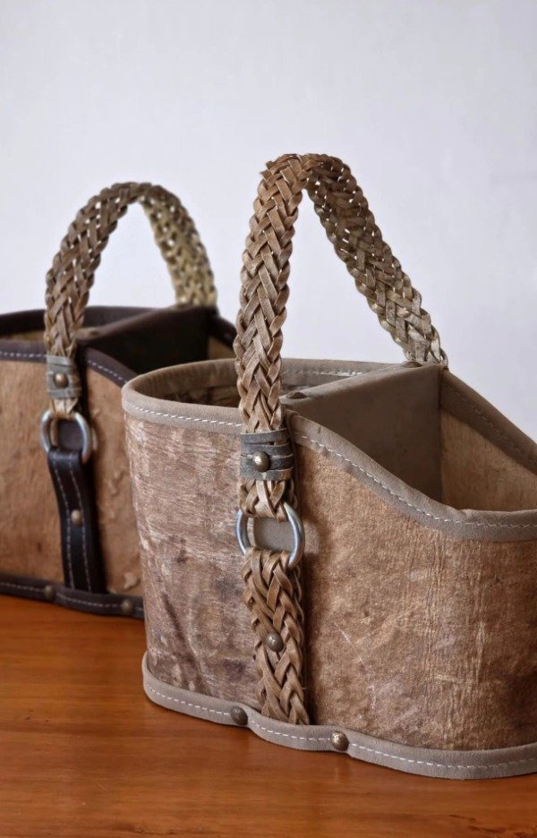 Producto - Canasta cuero crudo premium