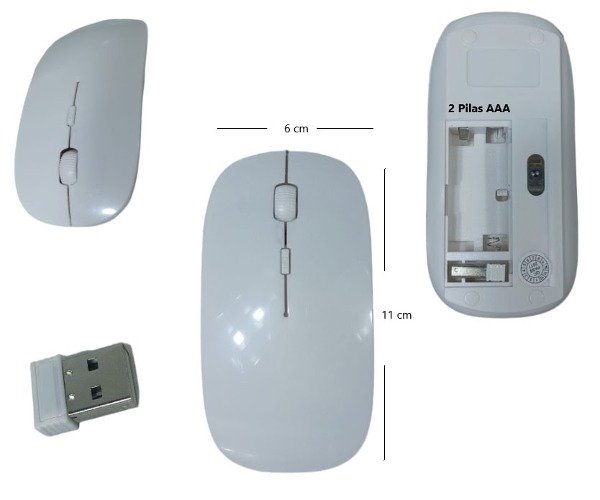 Producto - MOUSE INALAMBRICO BLANCO N1