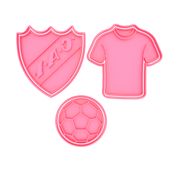 Producto - Set x3 Cortante con Stamp Futbol Independiente