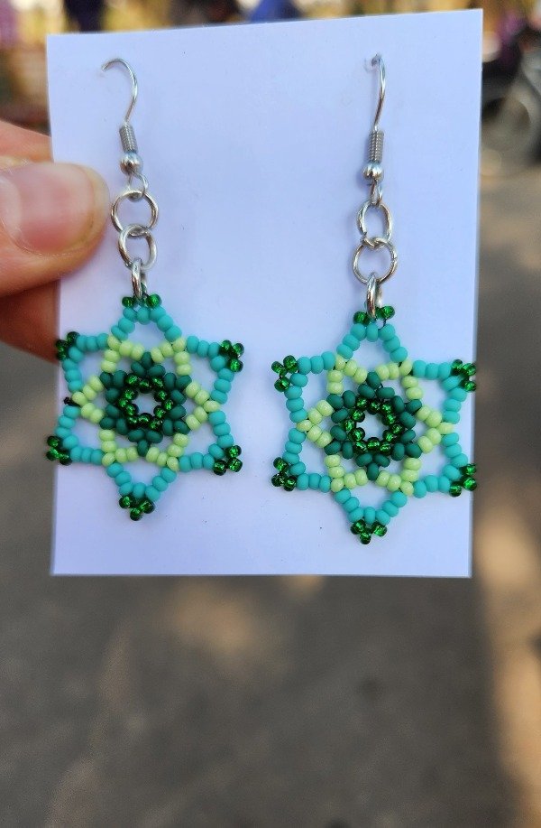 Producto - Aros estrella verde