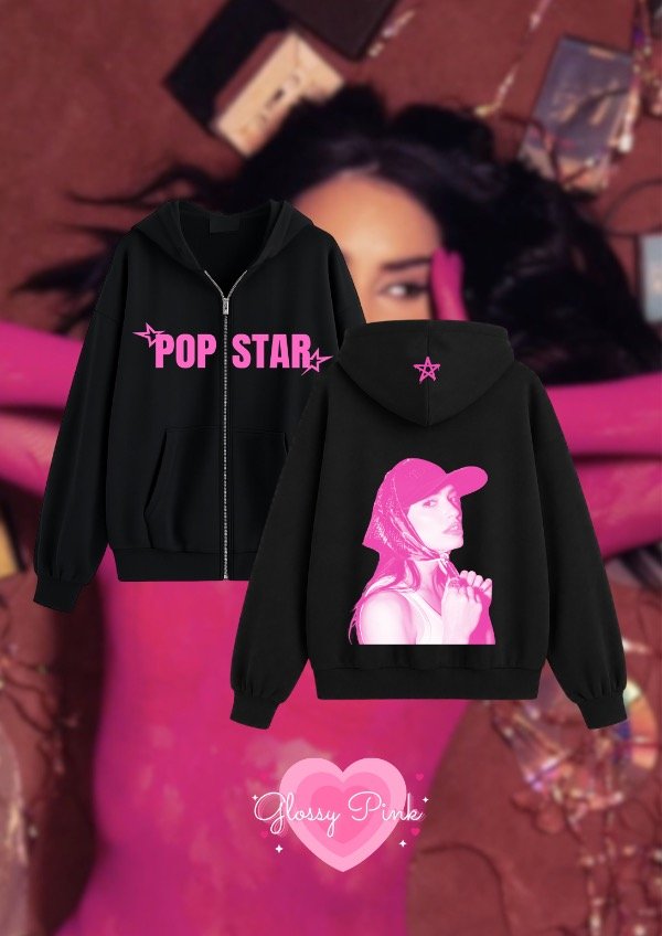 Producto - Campera Popstar rosa - DTF