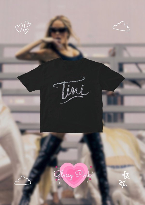 Producto - Baby Tee Tini - VINILO TEXTIL GLITTER