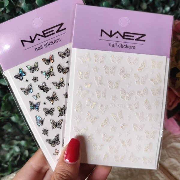 Producto - Sticker mariposa blanco / negro
