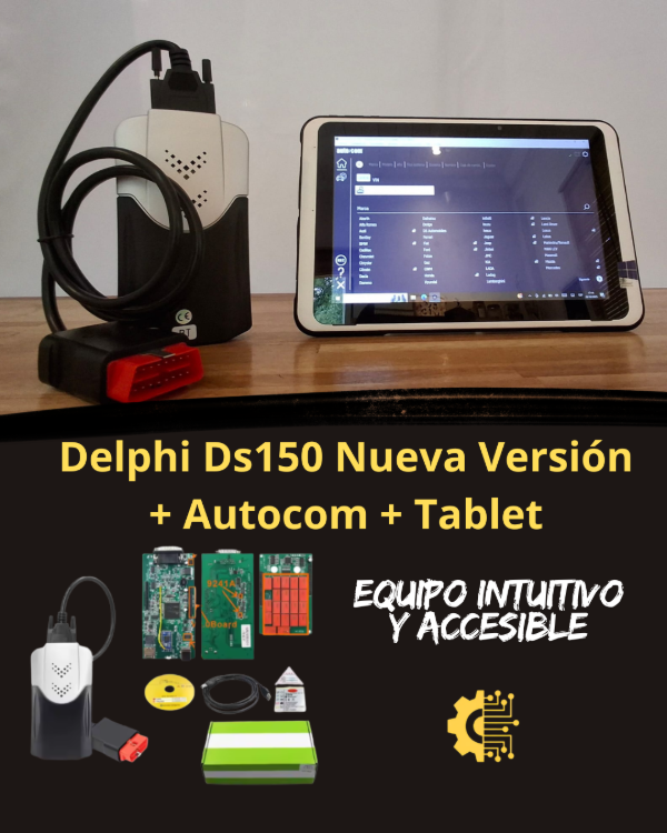Producto - Delphi Ds150 Nueva Versión + Autocom + Tablet