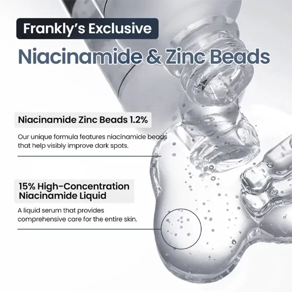 Producto - FRANKLY Niacinamide 15xciento + Zinc Beads Serum 30ml - 1