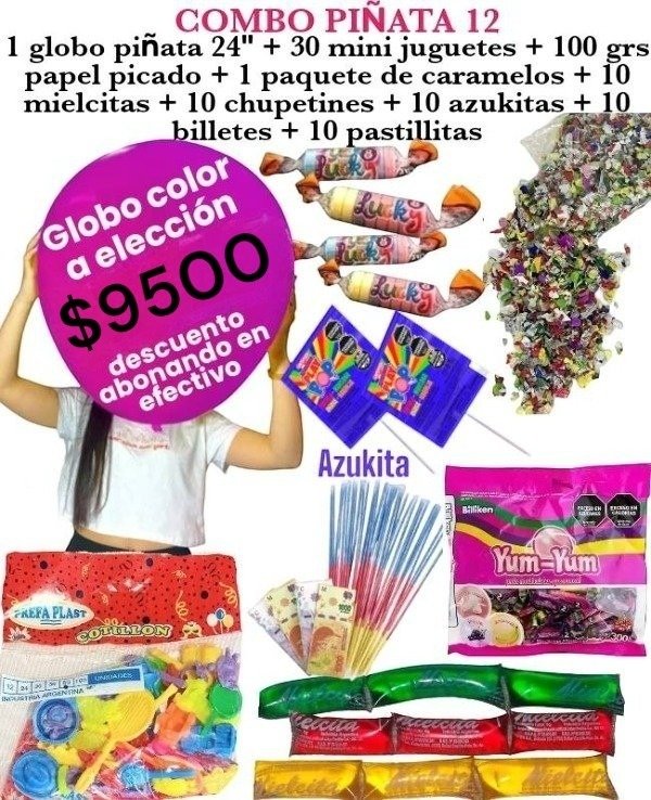 Producto - Combo piñata 12 super promo