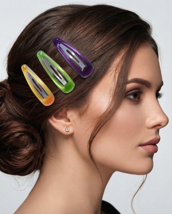 Producto - Hebillas De Pelo Tic Tac Brillantes Niña Mujer Pack X 10 unidades - 0