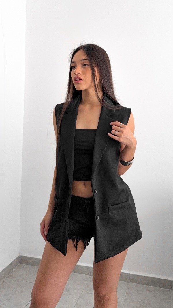 Producto - Chaleco Emma largo sastrero