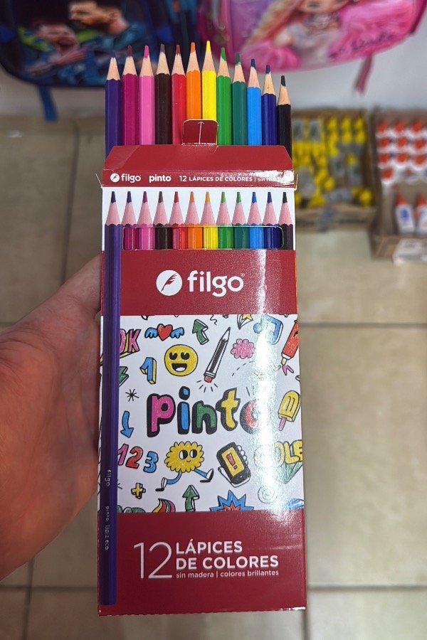 Producto - LÁPIZ DE COLORES FILGO LARGO x12u