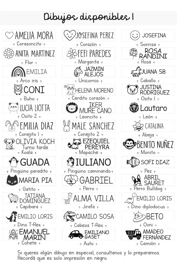 Producto - Pack x 100 Etiquetas Personalizada Con Nombre Para Ropa Pega Plancha - 2