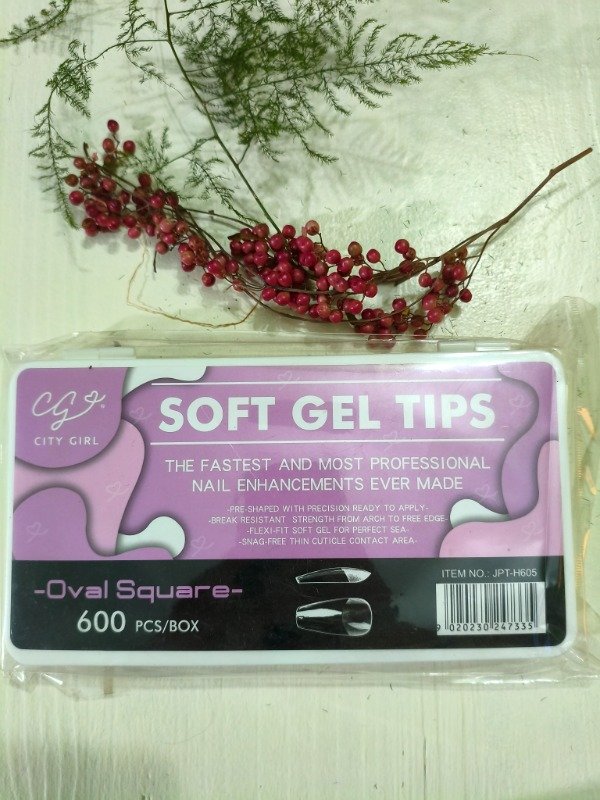 Producto - Soft gel tips oval Square 600