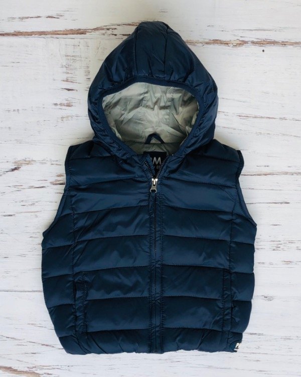Producto - Chaleco puffer Baby azul MARINO