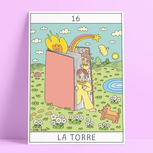 Producto - STICKER TAROT 16 : LA TORRE