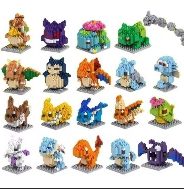 Producto - Micro Bricks de Pokémon Con base (ingrese para elegir)