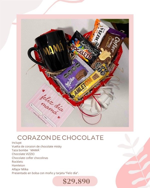 Producto - CORAZON DE CHOCOLATE - DÍA DE LA MADRE