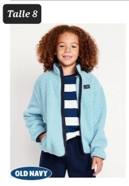 Producto - Campera sherpa old navy talle 8 celeste