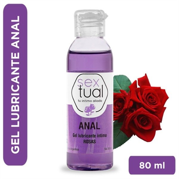 Producto - Gel anal con aroma a rosas 80ml