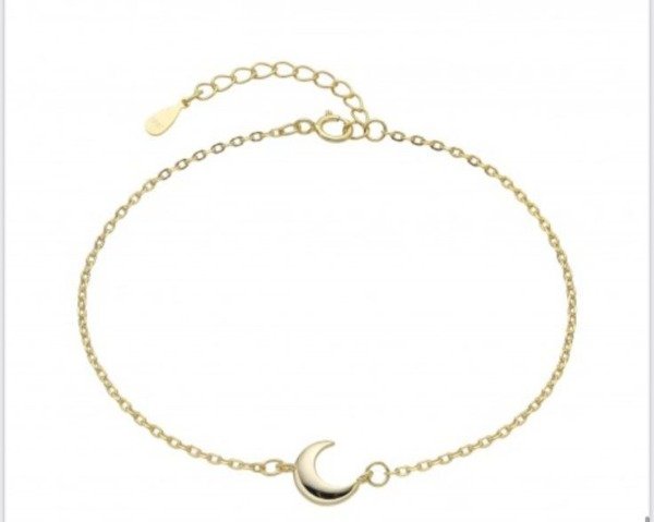 Producto - Pulsera con dije Luna Plata-925 BañOro