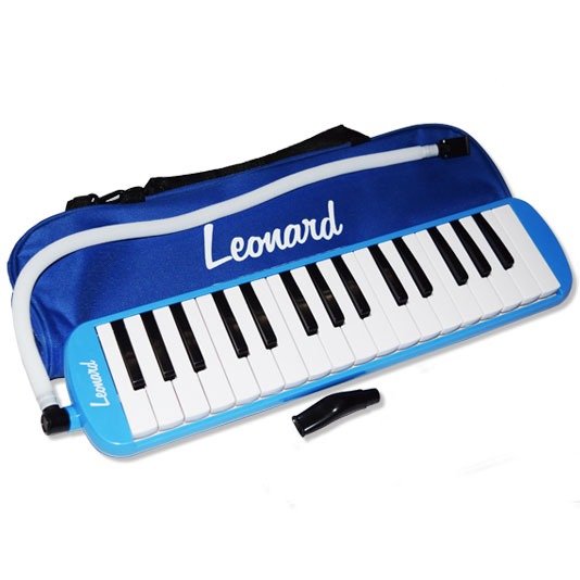 Producto - LEONARD Melódica 32 notas color azul con estuche