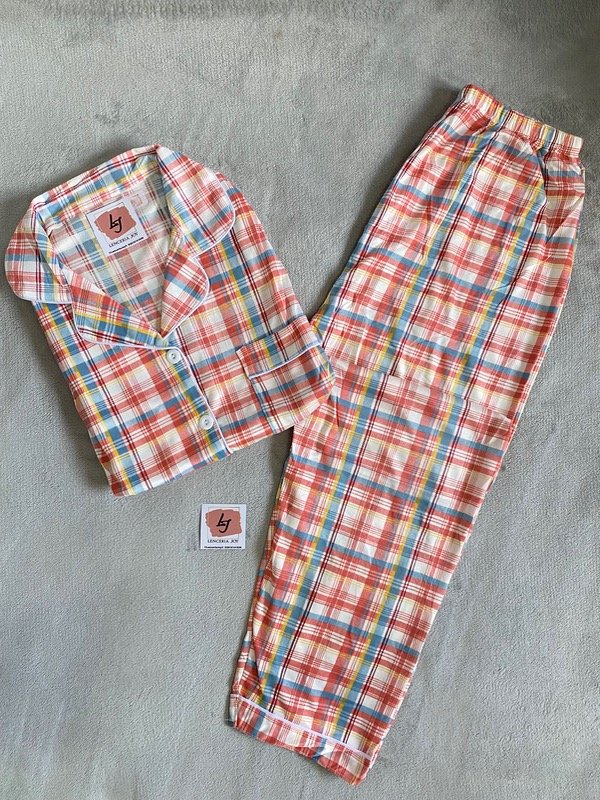 Producto - Pijama camisero a cuadros