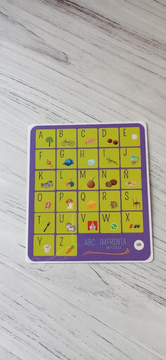 Producto - Tablero pequeño ABC