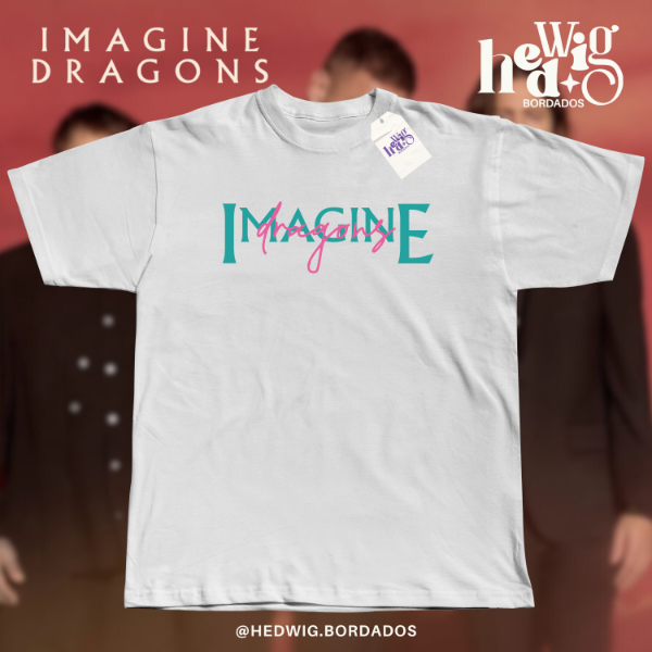 Remera Imagine Dragons cursiva