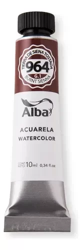 Producto - Acuarela profesional ALBA 10ml Tierra de Siena Tostada