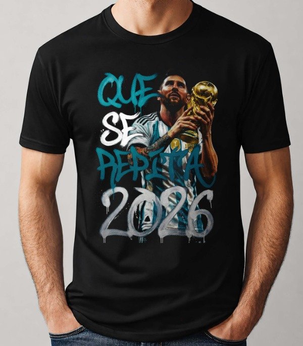 Producto - Remeras Negras Unisex Linea Messi