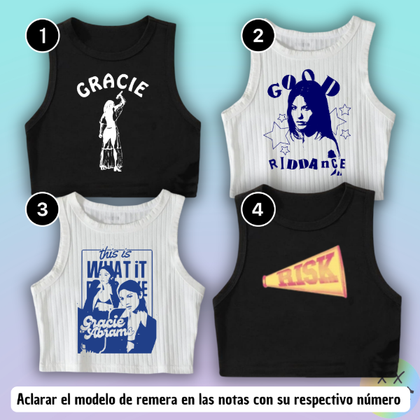 Producto - Musculosas Gracie Abrams #1
