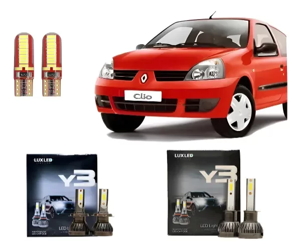 Producto - Kit Cree Led Y3 Luz Baja Y Alta Renault Clio 2003-2012