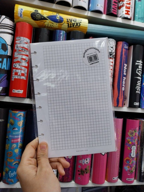 Producto - Repuesto Cuaderno Disco 14x21 Cuadriculado 30 hojas