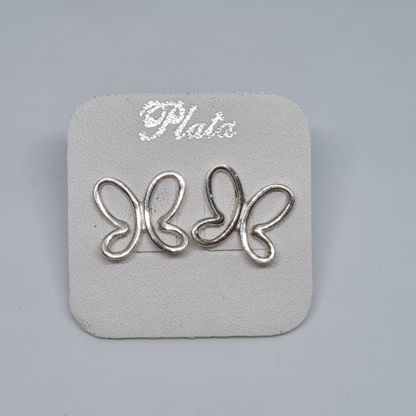 Producto - Aros plata mariposa calada