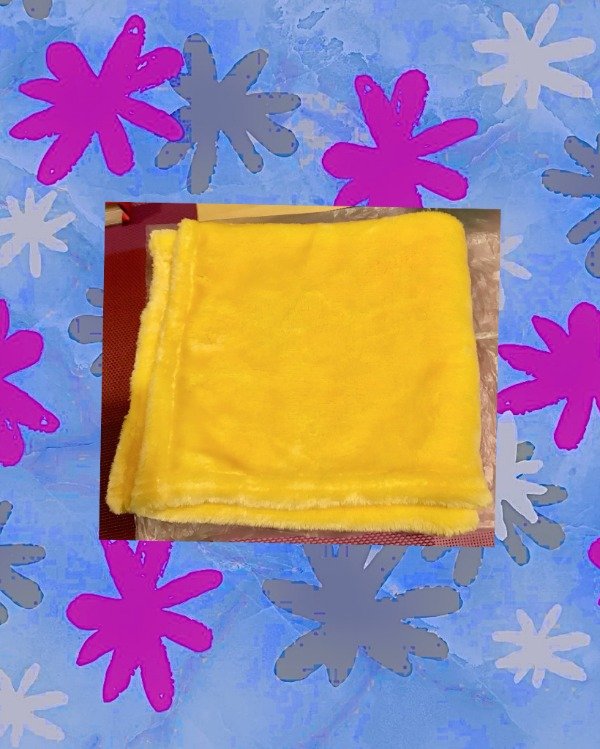 Producto - Mantita de apego p/bebé 64x47 Amarillo