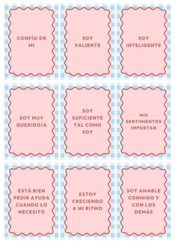 Producto - Memo Test y Tarjetas de Afirmaciones - Set Imprimible - 0