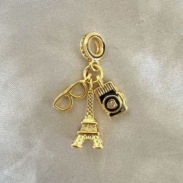 Producto - Charm Paris-Doble enchapado en oro 18k