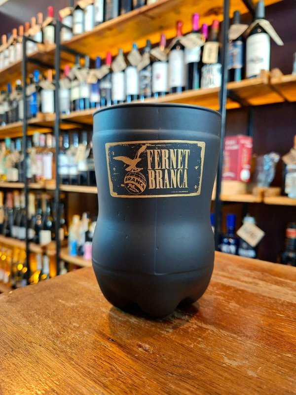 Producto - Vaso De Vidrio Negro Diseño Fernet Branca 800ml