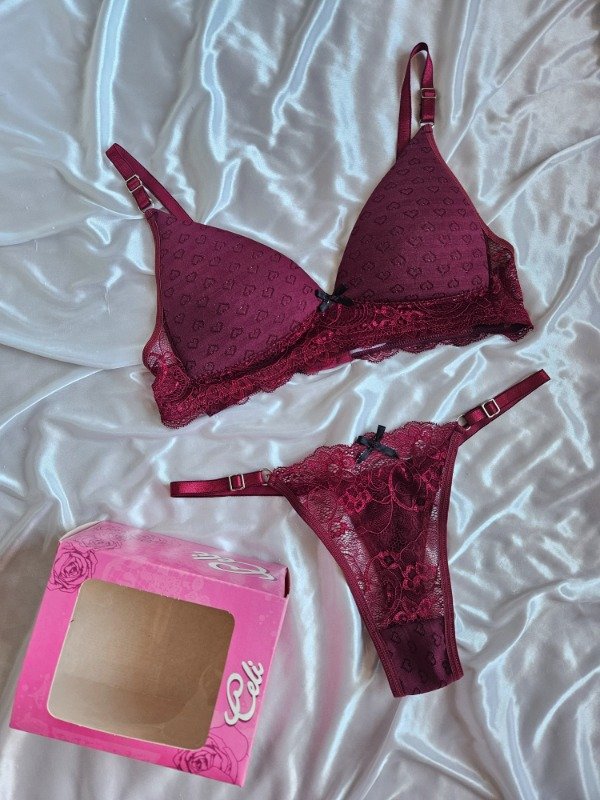 Producto - CONJUNTO TRIANGULITO DE ALGODON CON ENCAJE CELI BORDO (A38 A)
