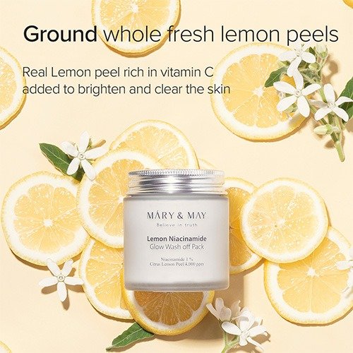 Producto - Mary and May Lemon Niacinamide Glow Wash off Pack 125g - 7