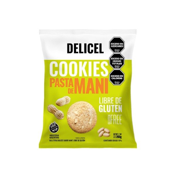 Producto - Cookies de Pasta de Maní SIN GLUTEN Delicel 150gr