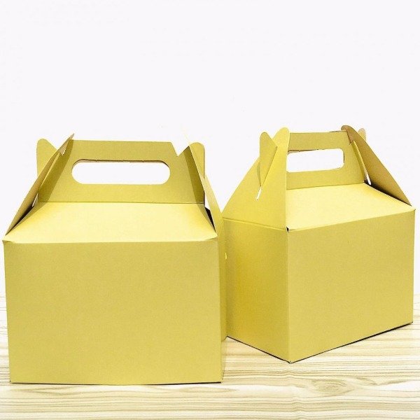 Producto - Cajita feliz lisas x5un color amarillo pastel